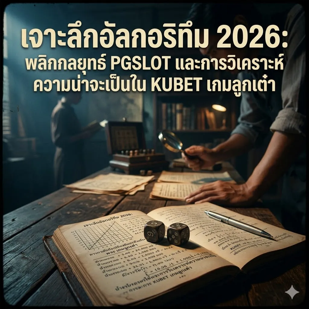 เจาะลึกอัลกอริทึม 2026: พลิกกลยุทธ์ PGSLOT และการวิเคราะห์ความน่าจะเป็นใน KUBET เกมลูกเต๋า